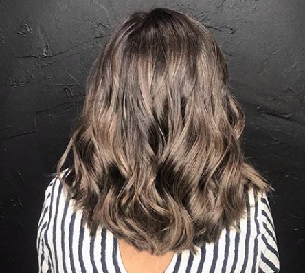 Cool mushroom brunette with tousled waves